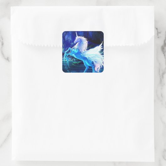 ホワイトユニコーンペガソスブルームーンライト スクエアシール (バッグ)
