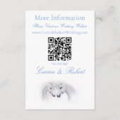 ホワイトユニコーン愛のカップル エンクロージャーカード (裏面)