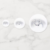 ホワイトユニコーン愛のカップル コンフェッティ (正面)