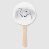 ホワイトユニコーン愛のカップル ハンドファン (正面)