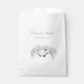ホワイトユニコーン愛のカップル フェイバーバッグ (正面)