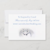 ホワイトユニコーン愛のカップル 出欠カード (裏面)