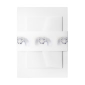 ホワイトユニコーン愛のカップル 招待状ベリーバンド (正面例)