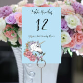ホワイトユニコーン結婚ズ テーブルナンバー