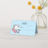ホワイトユニコーン結婚ズ プレイスカード (正面)