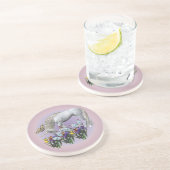 ホワイトユニコーン蝶ファンタジードリンクコースター コースター (側面)