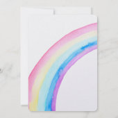 ホワイトユニコーン誕生日 招待状 (裏面)