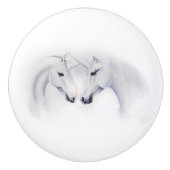 ホワイトユニコーン セラミックノブ (正面)