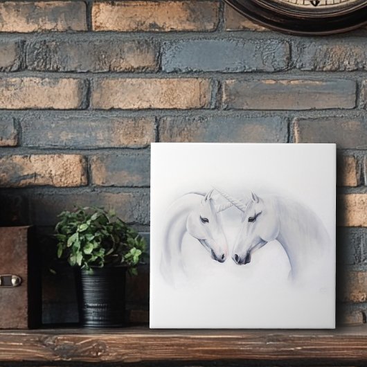 ホワイトユニコーン タイル