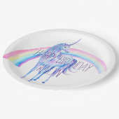 ホワイトユニコーン ペーパープレート (アングル)