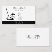 ホワイトユニーク&ブラックハウスクリーニングサービス  名刺 (正面/裏面)