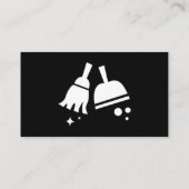 ホワイトユニーク&ブラックメイドハウスクリーニング 名刺 (裏面)