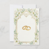 ホワイトユリの結婚式 セーブザデート (裏面)