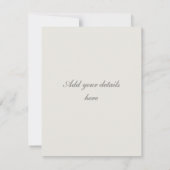 ホワイトユリフローラ結婚式招待状RSVP 出欠カード (裏面)