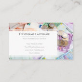 ホワイトユーエレガントロ通貨金融専門家 名刺 (裏面)