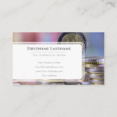 ホワイトユーエレガントロ通貨金融専門家 名刺 (裏面)