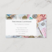 ホワイトユーエレガントロ通貨金融専門家 名刺 (裏面)