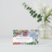 ホワイトユーエレガントロ通貨金融専門家 名刺 (スタンド正面)