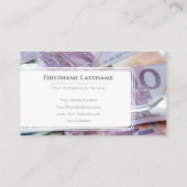 ホワイトユーエレガントロ通貨金融専門家 名刺 (裏面)