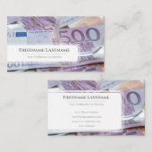 ホワイトユーエレガントロ通貨金融専門家 名刺 (正面/裏面)