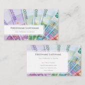 ホワイトユーエレガントロ通貨金融専門家 名刺 (正面/裏面)