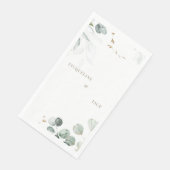 ホワイトユーカリプトゥスエレガンスパーソナライズされた結婚ズ (コーナー)