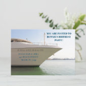 ホワイトヨットオン海60thボート誕生日 招待状 (スタンド正面)