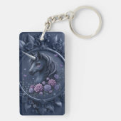 ホワイトライオンと女性 キーホルダー (裏面)