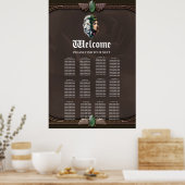 ホワイトライオンと女性 ポスター (キッチン)