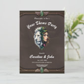 ホワイトライオンと女性 招待状 (スタンド正面)