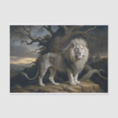 ホワイトライオンエンジェスティ・デコパージュ 薄葉紙 (正面)