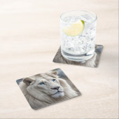 ホワイトライオン スクエアペーパーコースター (インサイチュ)