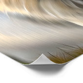 ホワイトライオ威厳のあるンエーテルArt SI生成 ポスター (角)