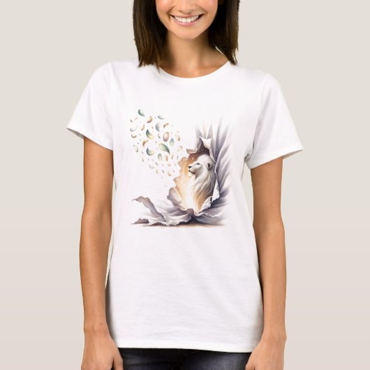 ホワイトライオ威厳のあるン:神秘的美しい🦁✨ Tシャツ (正面)