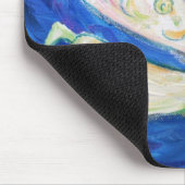 ホワイトライトガーディアンエンジェルアートマウスパッド マウスパッド (コーナー)