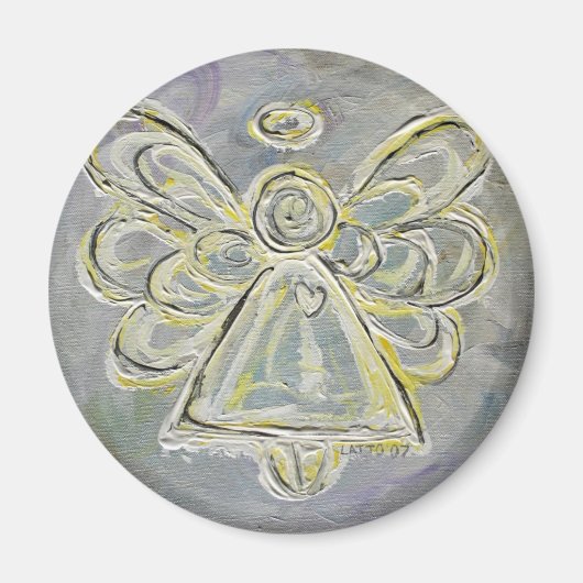 ホワイトライトガーディアンエンジェルマグネット マグネット (正面)