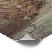 ホワイトライトハウスとオリーブツリー ポスター (角)