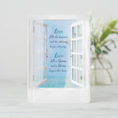 ホワイトライトハウスの水の色(ウィンドウ) 招待状 (スタンド正面)