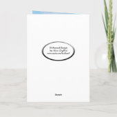 ホワイトライトハウスアンドセーリングボート悔やみや弔慰 カード (裏面)