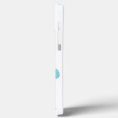 ホワイトライトブルー（昆虫）オオカバマダラ、モナーク蝶 Case-Mate iPhoneケース (裏面 / 左)