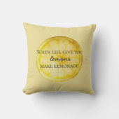 ホワイトライフ与えユーレモン引用文 クッション (正面)