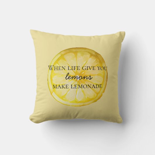 ホワイトライフ与えユーレモン引用文 クッション (正面)
