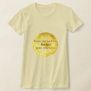 ホワイトライフ与えユーレモン引用文 Tシャツ