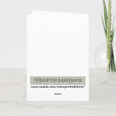 ホワイトラインバイオリンスケッチオン深い赤の背景 カード (裏面)