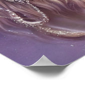 ホワイトライ威厳のあるオンファンタジーアート ポスター (角)