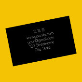 ホワイトラグジュアリーエレガントプロフェッショナルヘアサロン 名刺