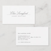 ホワイトラグジュアリーモダンブティックの名刺 名刺 (正面/裏面)
