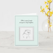 ホワイトラグドール悔やみや弔慰グリーティングカード カード (黄色い花)