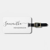 ホワイトラゲッジタグ結婚のテーブルプラン/お気に入り ラゲッジタグ (正面横)