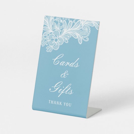 ホワイトラスオンテラコッタカード&ギフト 台座サイン (正面)